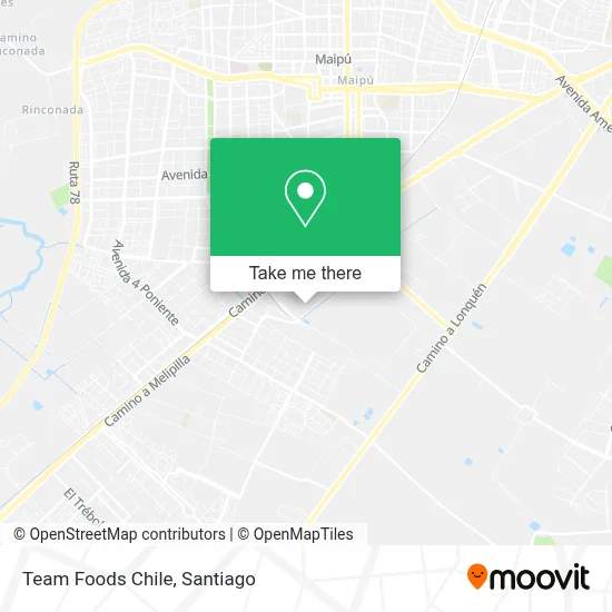 Team Foods Chile map