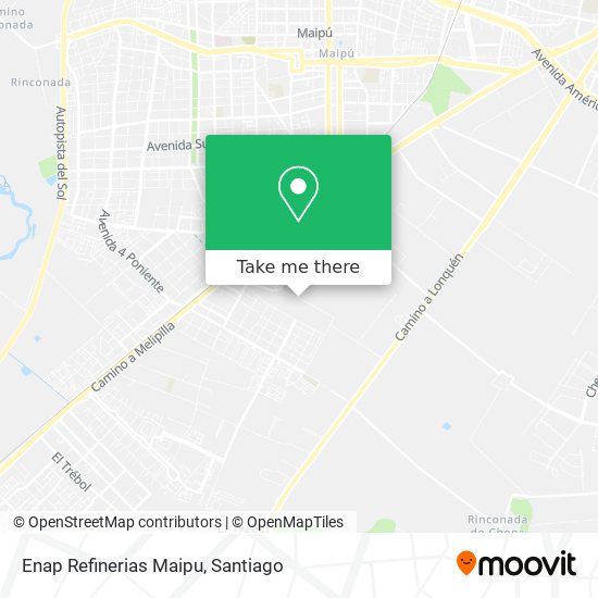 Mapa de Enap Refinerias Maipu
