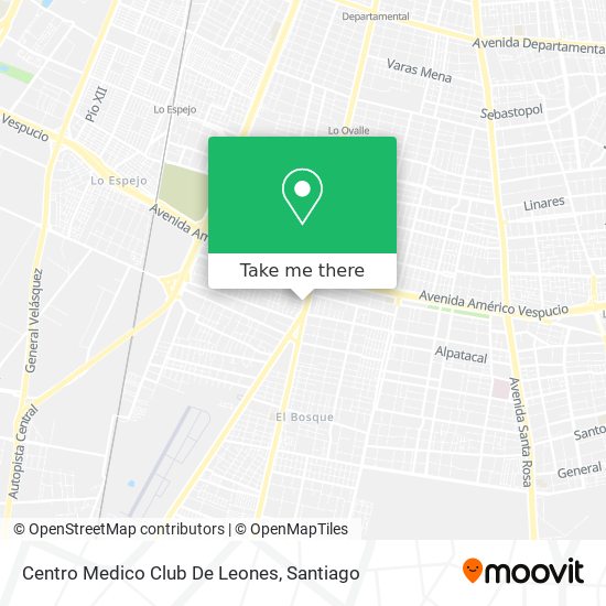 Centro Medico Club De Leones map
