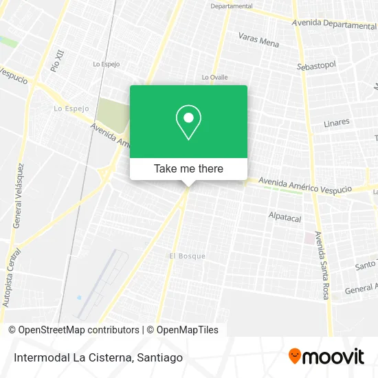 Intermodal La Cisterna map
