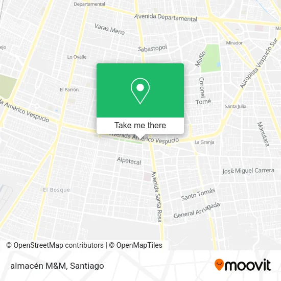 almacén M&M map