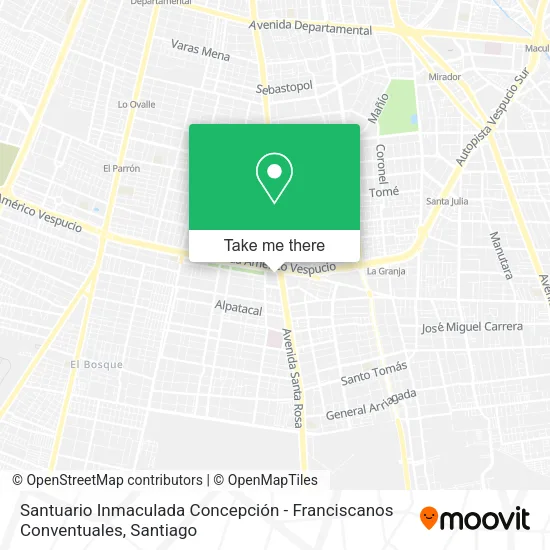 Santuario Inmaculada Concepción - Franciscanos Conventuales map