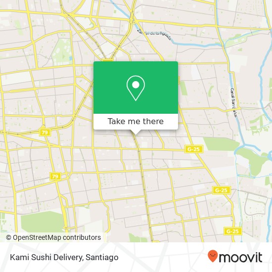 Kami Sushi Delivery map