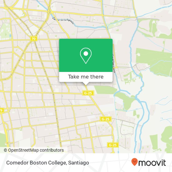 Comedor Boston College map
