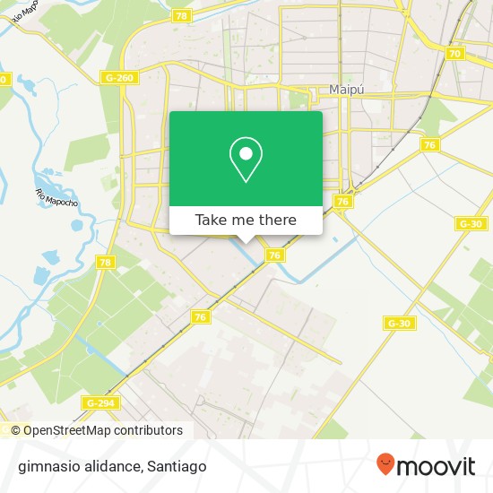 gimnasio alidance map