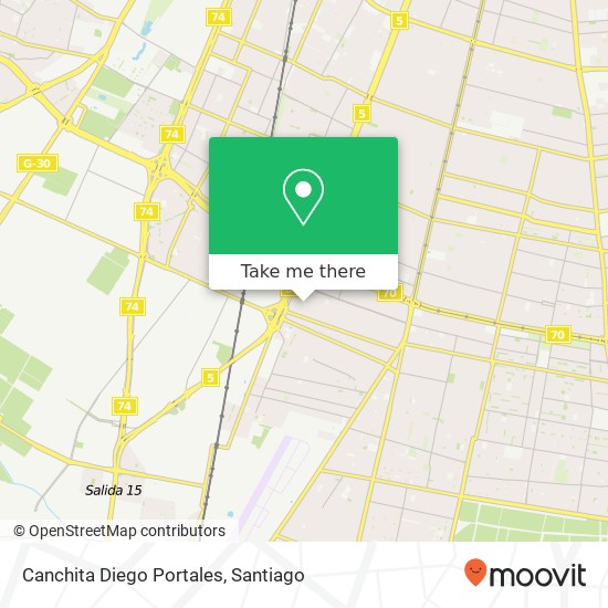 Canchita Diego Portales map