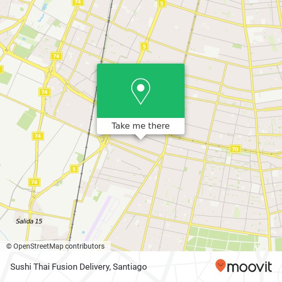 Sushi Thai Fusion Delivery map