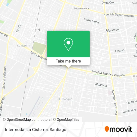 Intermodal La Cisterna map