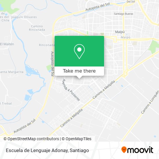 Mapa de Escuela de Lenguaje Adonay