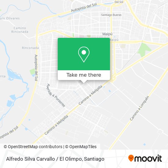 Alfredo Silva Carvallo / El Olimpo map