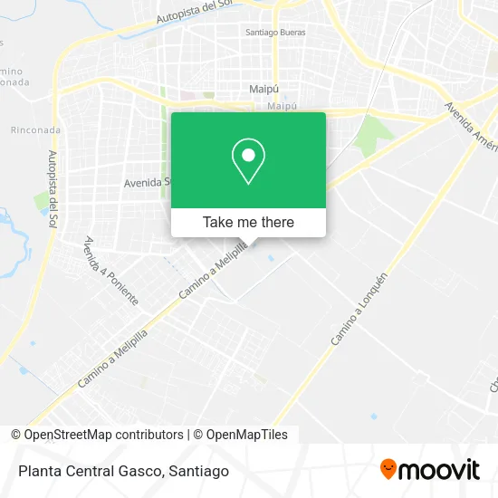 Planta Central Gasco map