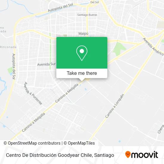 Centro De Distribución Goodyear Chile map