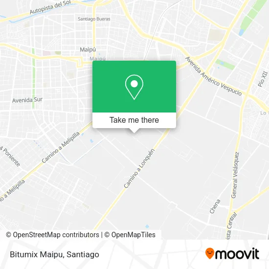 Bitumix Maipu map