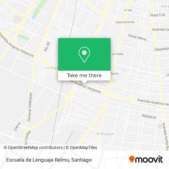 Escuela de Lenguaje Relmu map