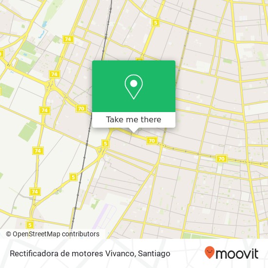 Rectificadora de motores Vivanco map