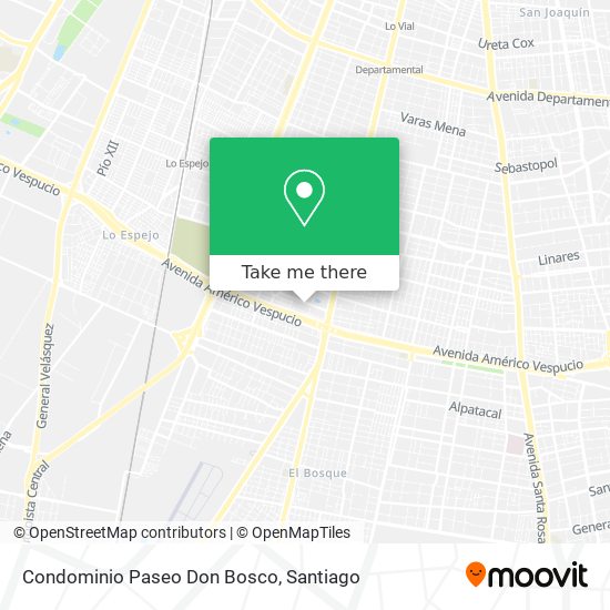 Condominio Paseo Don Bosco map
