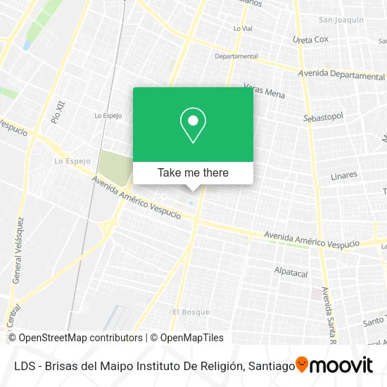 LDS - Brisas del Maipo Instituto De Religión map