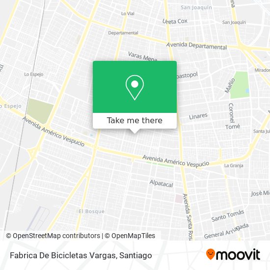 Mapa de Fabrica De Bicicletas Vargas