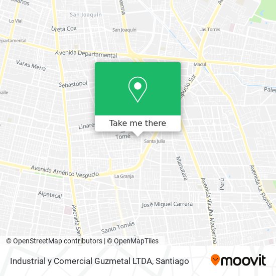 Industrial y Comercial Guzmetal LTDA map