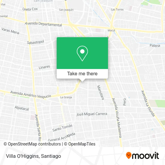 Villa O'Higgins map