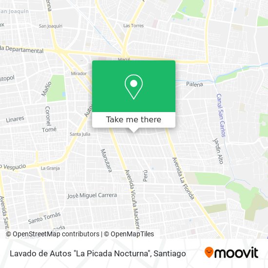 Lavado de Autos "La Picada Nocturna" map