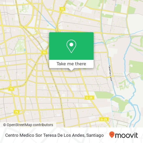 Mapa de Centro Medico Sor Teresa De Los Andes