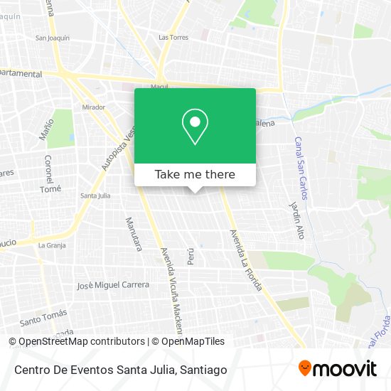 Centro De Eventos Santa Julia map