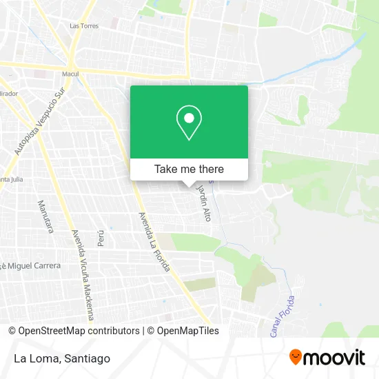 La Loma map