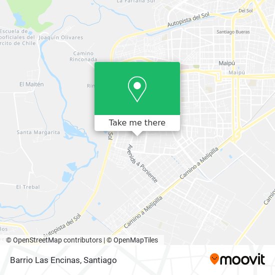 Barrio Las Encinas map