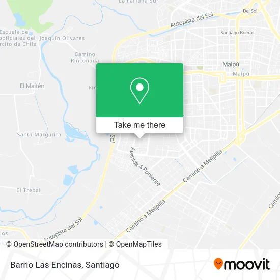 Barrio Las Encinas map