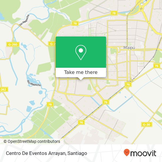 Mapa de Centro De Eventos Arrayan