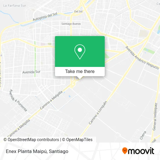 Enex Planta Maipú map