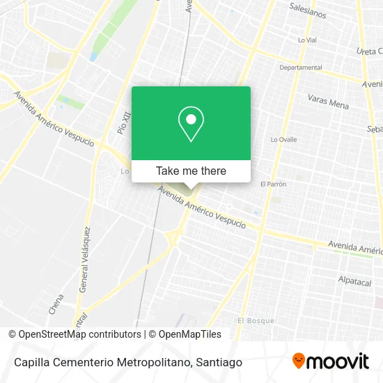 Capilla Cementerio Metropolitano map