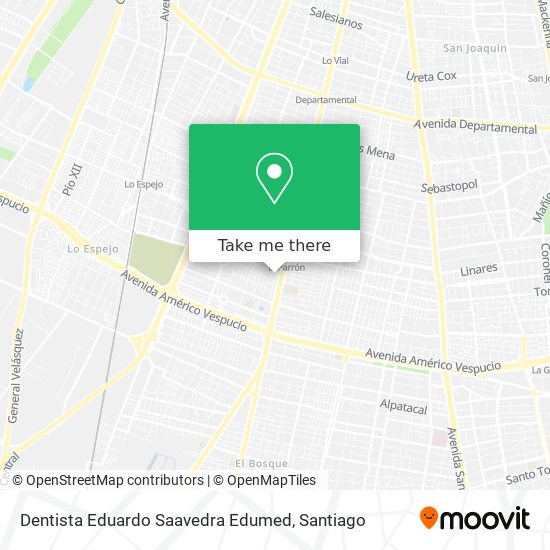 Mapa de Dentista Eduardo Saavedra Edumed