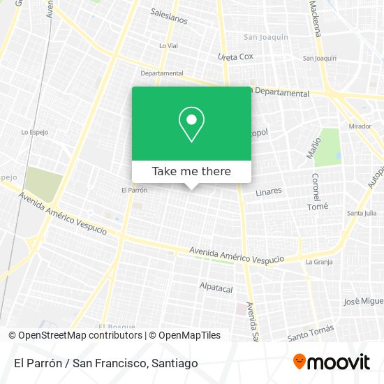 El Parrón / San Francisco map