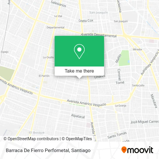 Barraca De Fierro Perfometal map