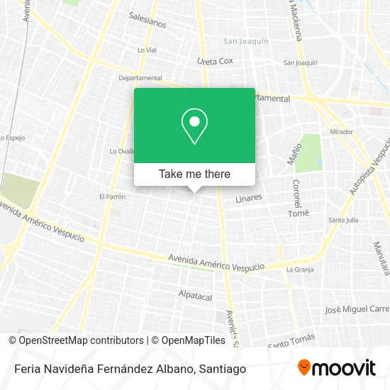 Feria Navideña Fernández Albano map