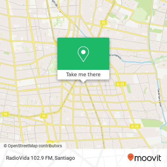 RadioVida 102.9 FM map