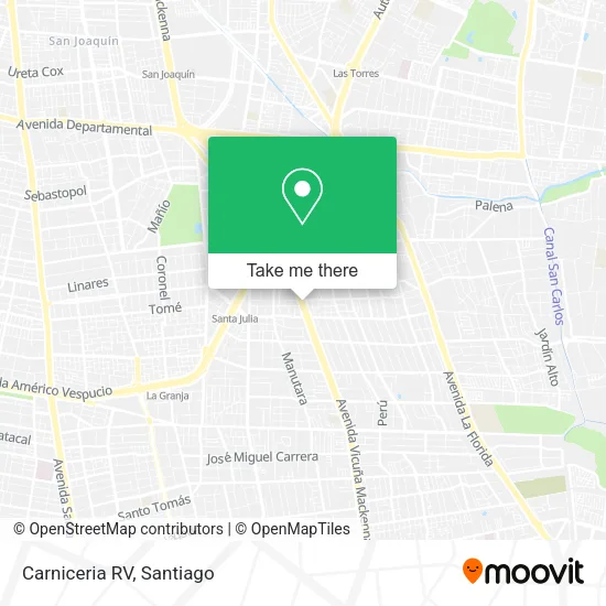 Carniceria RV map
