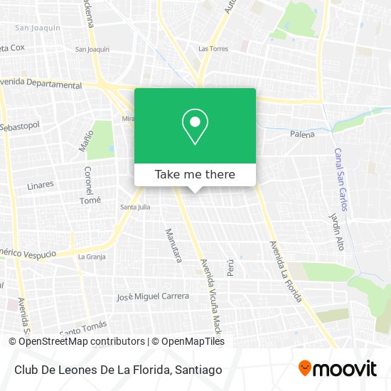 Club De Leones De La Florida map