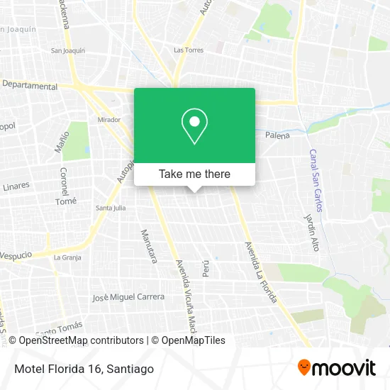 Motel Florida 16 map