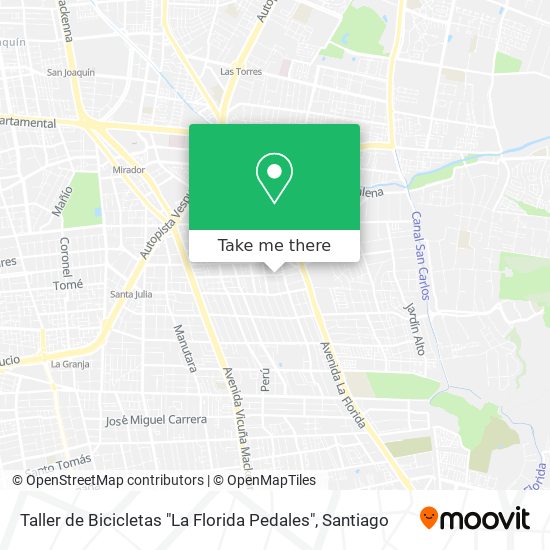 Taller de Bicicletas "La Florida Pedales" map