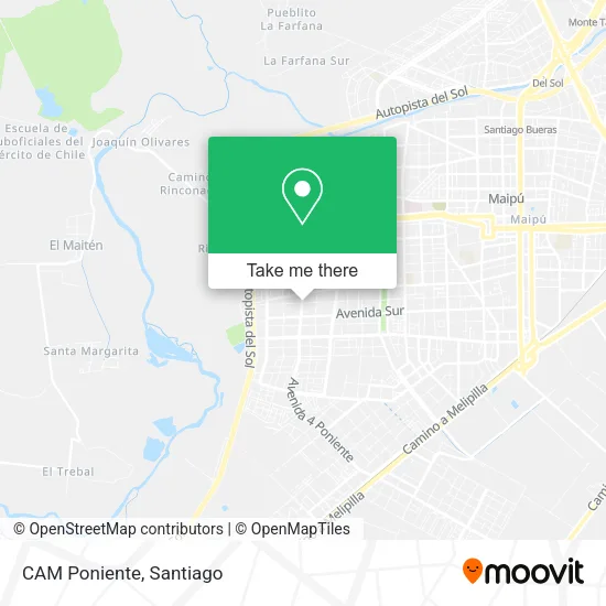 Mapa de CAM Poniente