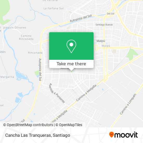 Cancha Las Tranqueras map