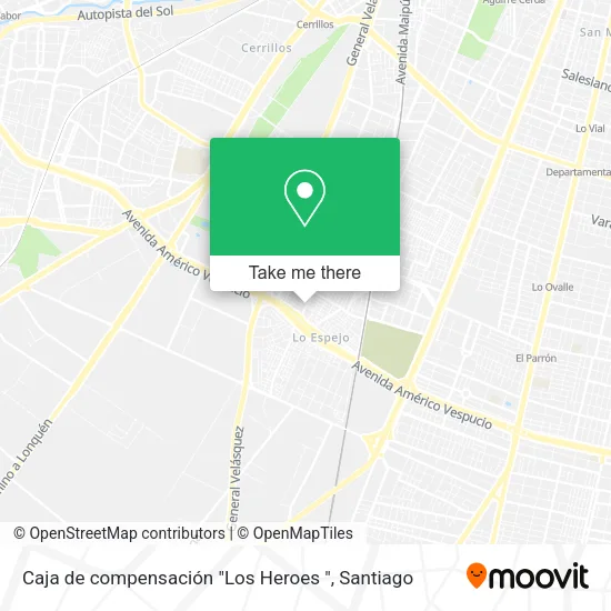 Mapa de Caja de compensación "Los Heroes "