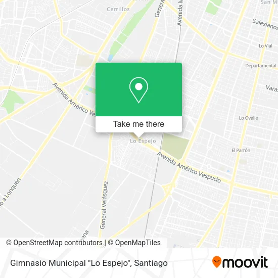 Gimnasio Municipal "Lo Espejo" map