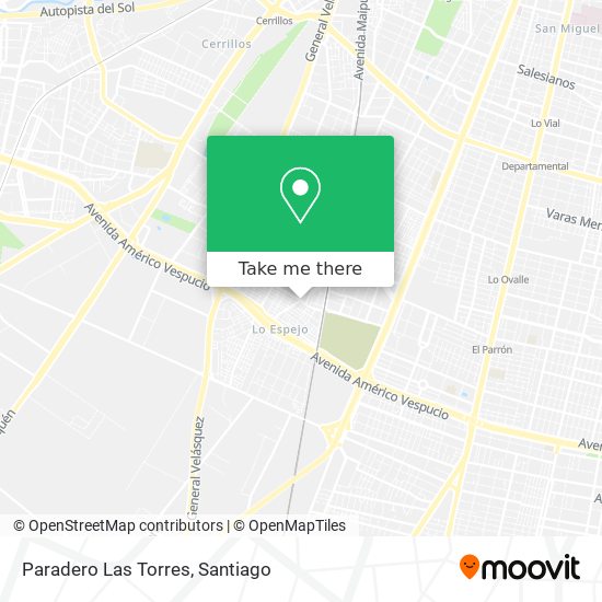 Paradero Las Torres map