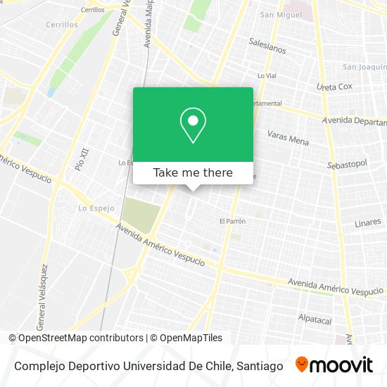 Complejo Deportivo Universidad De Chile map