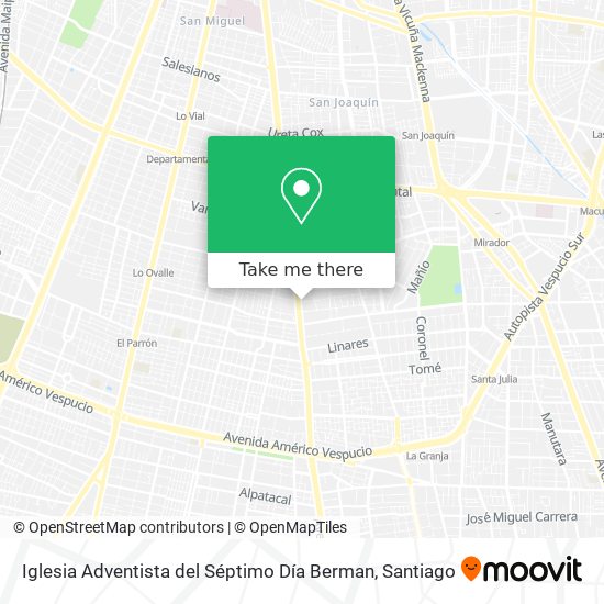 Mapa de Iglesia Adventista del Séptimo Día Berman