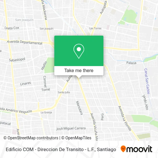 Edificio COM - Direccion De Transito - L.F. map